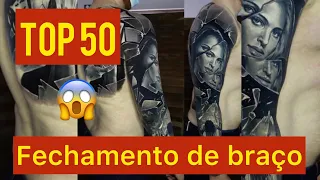 AS MELHORES TATUAGEM FECHAMENTO DE BRAÇO  | TOP 50  | Para Você Se Inspirar!