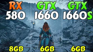 RX 580 vs. GTX 1660 vs. GTX 1660 Super - Ryzen 5 5500