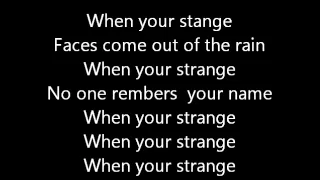 the doors people are strange lyrics