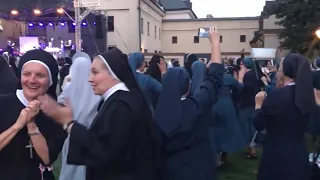 Nuns dancing to Fossora by Björk