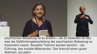 BGW Forum 2019 - Psychischer Belastung auf der Spur (Gebärde + Schrift)