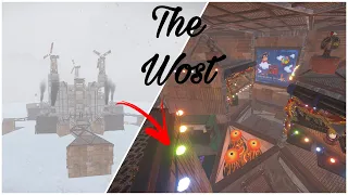 THE WOST - Rust Small Group Base | Mountain roof & Open-core | EGG Base | Base review 2023