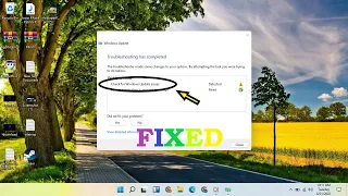 Check for Windows Update Issues detected windows 11 fix!