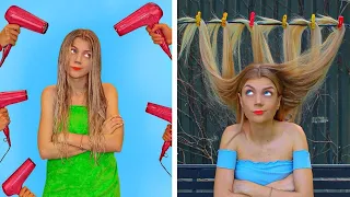 REAL LIFE WITH LONG HAIR! DIY Hacks And Funny Situations by Mr Degree