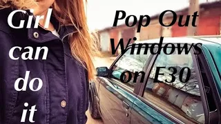 How to  install Pop Out Windows BMW E30. Установка распашных форточек на Е30