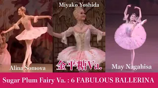 【厳選バレエ：金平糖Va】吉田都、永久メイ等6人| Who is your favorite  ballerina in  Sugar Plum Fairy Variation?