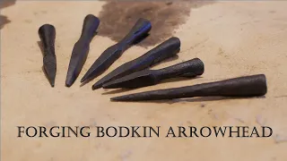 BLACKSMITHING. Forging medieval bodkin arrowhead.