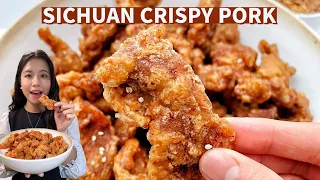 Crispy outside, tender & juicy inside! 👍 Sichuan Crispy Fried Pork 小酥肉 | Fried Pork Recipe | Snacks