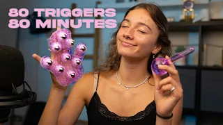 ASMR - 80 TRIGGERS IN 80 MINUTES! (800K SPECIAL)