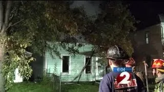 Flames take over a vacant home