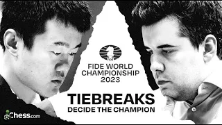 TIEBREAK GAME 4 Ian Nepomniachtchi vs Ding Liren Final Game match World Championship 2023