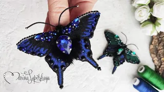 🦋 How to make a brooch "Butterfly Sailboat Maaka" (master class)