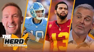 Joel Klatt previews the NFL Draft, Drake Maye a starter, Bears ready for Caleb Williams? | THE HERD