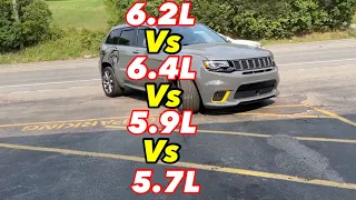 Dodge Durango/JEEP Grand Cherokee 3.6L vs 5.7L Vs 5.9L Vs 6.4L Vs 6.2L!