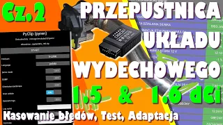 🟢 Przepustnica układu wydechowego - odczyt błędów, testowanie, adaptacja DF1378 DTC148073 DTC148077