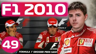FERNANDO FASTER THAN ME? NO CHANCE | F1 2010 Career (Part 49)