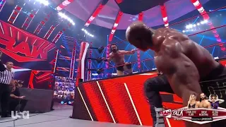 Drew McIntyre & Viking Raiders Defeat Bobby Lashley Aj Styles & Omos In Monday Night Raw