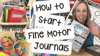 How to Start Fine Motor Journals with Preschool, Pre-K, and Kindergarten