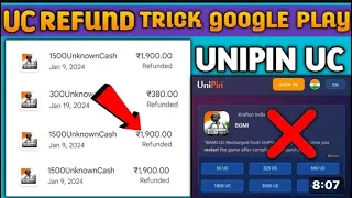 HOW TO GET REFUND IN BMI UC | GET FREE UC IN BGMI | GOOGLE PLAY REFUND | UNIPINBGMI UC