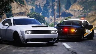 Trolling Cops In the *NEW* 2023 Dodge Demon 170 in Diverse Roleplay GTA 5 RP