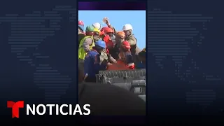 Rescatan a joven 10 días después del terremoto en Turquía #Shorts | Noticias Telemundo