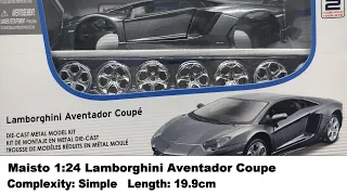 Maisto 1:24 Lamborghini Aventador Coupe Kit Review