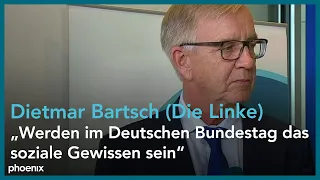 Neuer Bundestag: Dietmar Bartsch (DIE LINKE) im Interview am 26.10.21