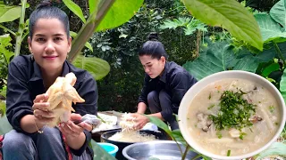 How to Make A Big Pot of Chicken Porridge | Cooking Style