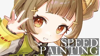 【イラストメイキング】原神/Genshin Impact-ヨォーヨ【Speed Painting】