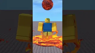 raining LAVA in roblox #shorts