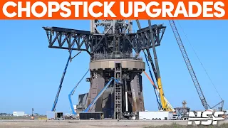 Mechazilla Chopsticks Upgraded | SpaceX Boca Chica