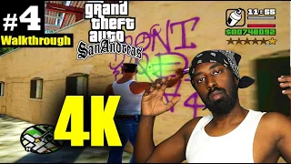 Episode #4 GTA San Andreas walkthrough 4K (Tagging up Turf)