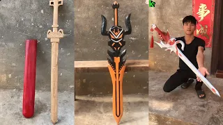 Wooden Swords Making 2024 - Wooden Arts And Handicraft Is Amazing - Extreme Woodworking Skills #004