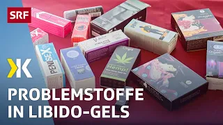 Libido-Gels im Test: Problematische Inhaltsstoffe in vielen Produkten | 2021 |  Kassensturz | SRF