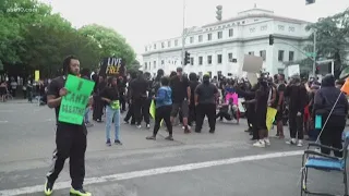 Hundreds gather in downtown Stockton as law enforcement ready themselves for unrest