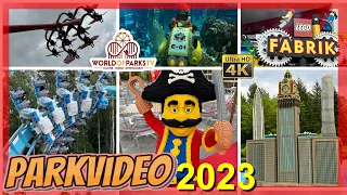 Legoland Deutschland 2023 – Alle Attraktionen (Parkvideo) Achterbahnen & Fahrgeschäfte – Neu Mythica