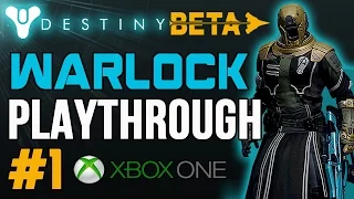 Destiny Beta Gameplay Walkthrough Part 1 Playthrough: A Guardian Rises! [Xbox One]