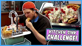 SWEET VICTORY OR EPIC FAIL?  KRISCH'S GIANT KITCHEN SINK ICE CREAM CHALLENGE!