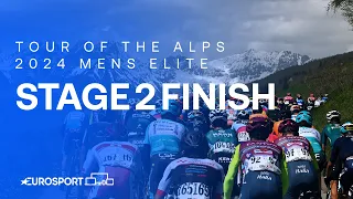 LEADING THE WAY ⚡ | Tour of the Alps Stage 2 Race Finish | Eurosport Cycling