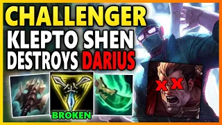 RIOT? SHEN IS OP NOW... NOT EVEN GM DARIUS COULD HANDLE MY 1v9 BUILD! | Unranked to Challenger EP 57