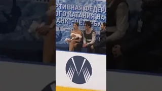 what a gentleman 🫶 #figureskating #iceskating #vasilisa #couple #viral #fypシ #love #valeriya