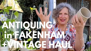 Antiquing in Fakenham and sharing my recent vintage haul #antiquingvlog