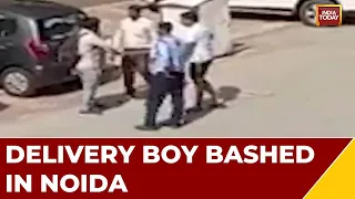 Caught On Camera: Delivery Boy Assaulted By Resident In Noida, Arrested After Video Goes Viral