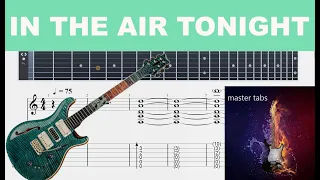 IN THE AIR TONIGHT  |#philcollins#|Guitar Tab| #Mastertabs#BestFreeYoutubeMusic#FREE GUITAR TABS