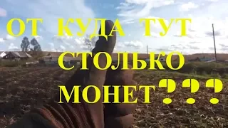 От куда здесь такое количество монет? Это всего лишь огороды.Монеты на огородах не растут)))