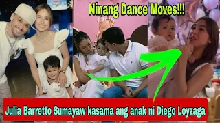 Julia Barretto Cute na Isinayaw ang anak Ni Diego Loyzaga na si Hailey Sa kanyang ika 1st Birthday