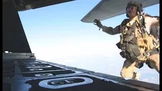 USAF Special Tactics Airmen conduct HALO Jump