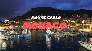 Monaco 4K Drone | 2022 | Night Video