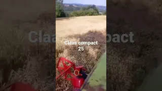 Claas compact 25 żniwa 2022 pszenica