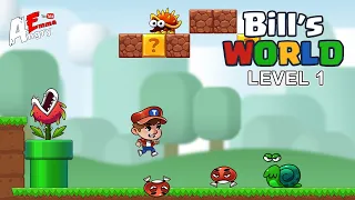 Super Bill's World - Level 1 / Gameplay Walkthrough (Android, iOS)